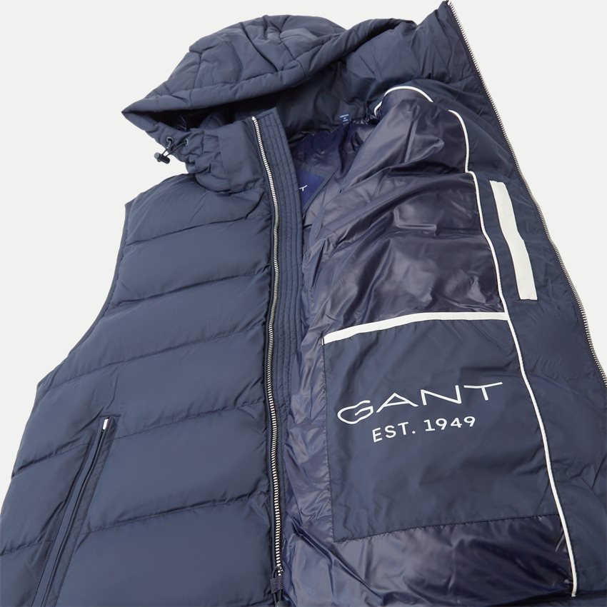 Gant Vests D1. ACTIVE CLOUD VEST 7006251 EVENING BLUE